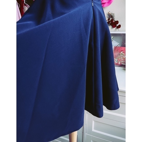 NWT SHERRI HILL Blue Halter Dress - Picture 12 of 14